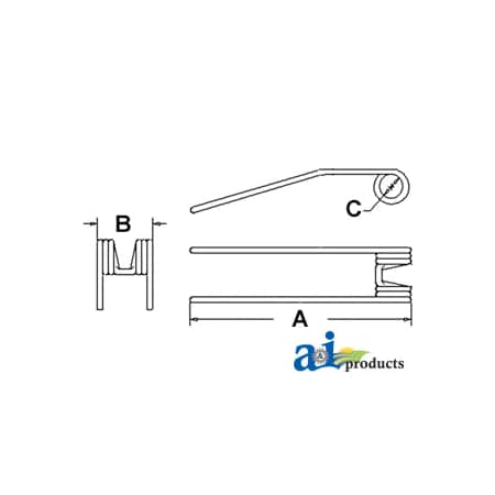 A & I Products Tedder Teeth 14" x4" x2" A-96KT1
